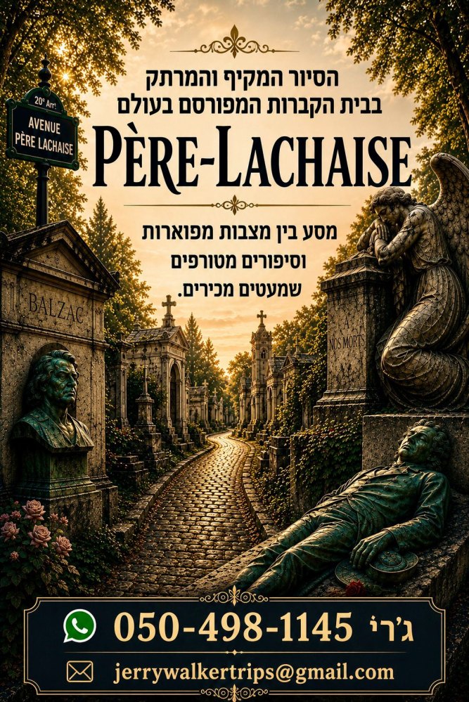 הסיור המושלם בבית הקברות האגדי "פר לשז"